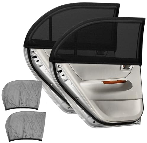 Car Window Shade, 2 Pack Universal Window Sun Shade, Cars Sun Shade for Baby Adults, Sun Shades for Cars Windows, High Elastic Car Shades for Window