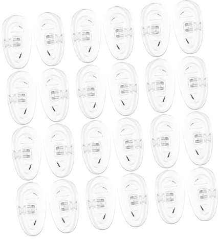 Beavorty 50paare Silikon-nasenpads für Brillen Rutschfest Ersatz-nasenpads für Brillen und Sportbrillen Weich und Komfortabel