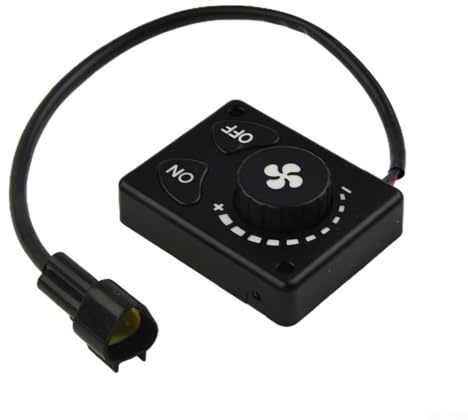 Pumixiy Diesel Luftheizungsregler für LKW und Bus, 12V 24V Standheizungsschalter mit manuellem Betankungsmodus, LCD-Knopf-Bedienfeld für Luftheizung