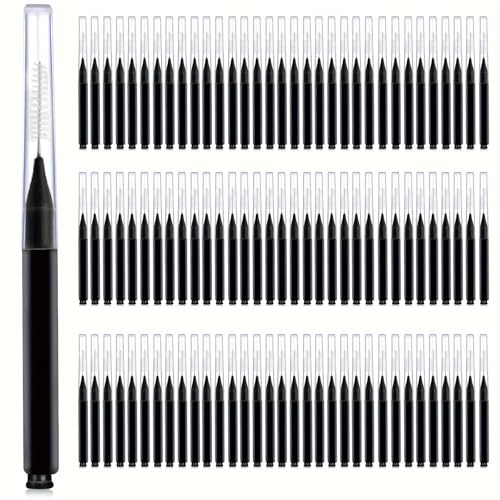 Interdentalbürsten 100 Stück/Box Interdentalbürste Typ I, schwarz, zur Reinigung der Zahnzwischenräume, Zahnseide in I-Form