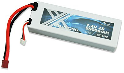 Amewi 28900-7.4V, 6500 mAh 55C LiPo Akku Dean Plug, car Hardcase