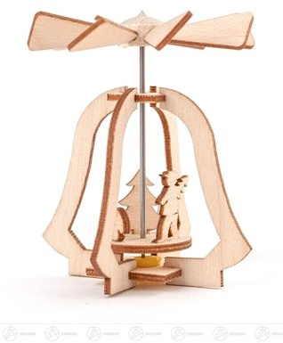 Pyramid mini värmeljus träd höjd ca 5 cm ny Erzberge bordpyramid julpyramid