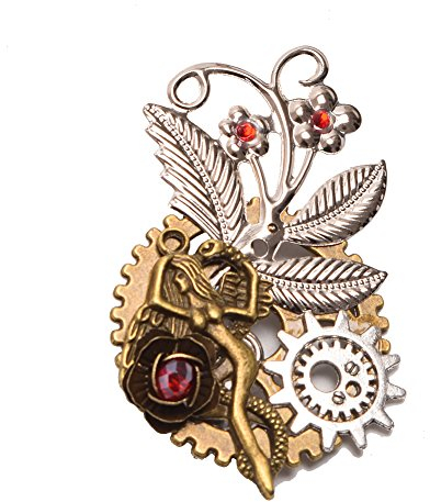 GRACEART Steampunk Gears Broche