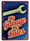 Cartel de chapa vintage Decoración, Letrero A4 Estilo Antiguo de metálico Retro-My garage my rules