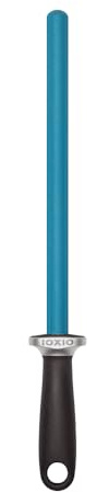 IOXIO® Keramik Wetzstab Blue Oval schwarz