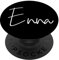 Enna Name Weiß auf Schwarz für Mädchen & Frauen - Enna - PopSockets Ausziehbarer Sockel und Griff für Smartphones und Tablets