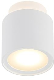 Arcchio Deckenlampe Deckenstrahler Ø10 cm, Deckenspot direkt indirektes Licht, 1x GU10 (ohne Leuchtmittel), 1x 4,6W LED, Deckenleuchte, Strahler, Spot