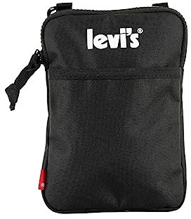 Levis Herren & Unisex Mini OV-Poster Logo Crossbody Bag, Regular Black