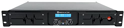 Rockville D12 5000W Peak / 1400W RMS 2-Channel Class D Pro/DJ Amplifier, Perfect for Live Sound, Pro Audio, DJs