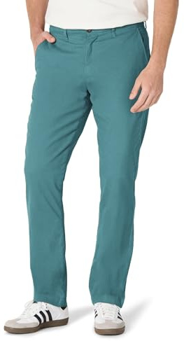 Amazon Essentials Men's Athletic-Fit Washed Comfort Stretch Chino Trousers
