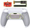 eXtremeRate Programmierbar RISE2.0 (RMB) Remap Kit für ps5 Controller BDM-010/020,Real Metal Button Remapper Board&Gummiert Grips Hülle Back Case&Paddles Tasten Set für ps5-Weiß Grau