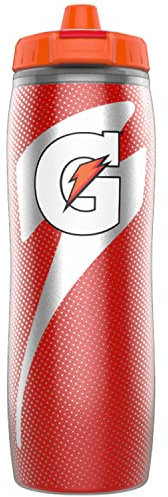 Gatorade Botella aislante para apretar, rojo, 30 onzas