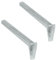 siwitec L-Profil-Konsole 280 x 100 x 53 mm | 2er-Set Regalwinkel mit 75 kg Traglast | Schwerlastträger für Regale | Profilkonsole | Regalträger