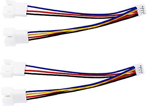 Gebildet PWM GPU Lüfter Adapter, Mini 4Pin auf Dual Standard 3Pin/4Pin Verlängerung Konverterkabel, Grafikkarte Lüfter Splitter Kabel