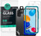 Ibywind Cristal Templado para Xiaomi Redmi Note 11 4G 6.43,[2 Piezas],con Metálico Protector de Lente de Cámara,Atrás Pegatina Protectora Fibra de Carbono, Kit de instalación fácil