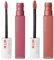 Maybelline New York SuperStay Matte Ink Lip Tint Color 15 Lover + SuperStay Matte Ink Lip Tint Color 65 Seductress – 2 Lippenstifte mit Spitzenapplikator