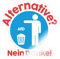 Spreadshirt Alternative Nein Danke Anti-AFD Sticker, max. 10x10 cm, 10 x 10 cm, Transparent glänzend