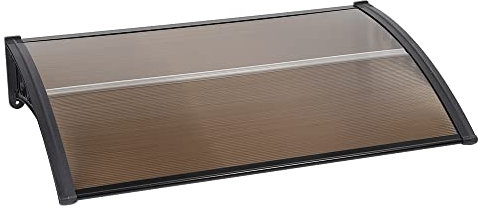 Vordach für Haustür, Überdachung Haustür aus Aluminium und Polycarbonat, Pultbogenvordach, Türvordach, Tür und Fenster Markisen, Mehrere Größen Verfügbar (B-100 * 150 cm)