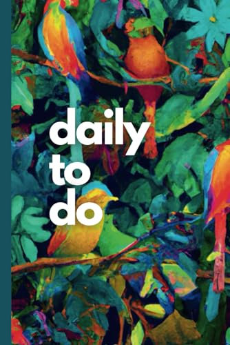 Daily To Do Notebook | Planner for everyday with tropical animal pattern for Organizing Life in 2024