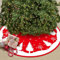 Weihnachtsbaum Decke Rot,Christbaumdecke Plüsch,Weihnachtsbaumdecke Rund,120CM Weihnachtsbaumdecke,für Weihnachten Weihnachtsfeiertag Dekorationen mit Schneeflocke und Weihnachtsbaum