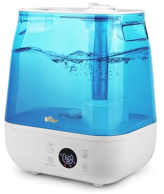 Bear 2025 Luftbefeuchter 6L Top Fill Luftbefeuchter, Timer, Schlafmodus, Konstante Luftfeuchtigkeit, Aroma Disc, 360° Drehbare Doppeldüse, 28db Ultra Silent, Geeignet Für Babys Und Pflanzen