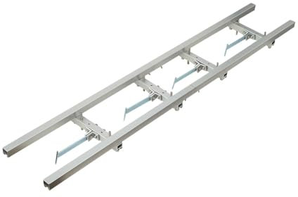 ECUTEE Rail Mill Guide System 7ft Chainsaw Milling Rail Guide Tool 4 Crossbar Kits, Adjustable Saw Mill Rail System Compatible with Chainsaw Mills for Builders and Woodworkers