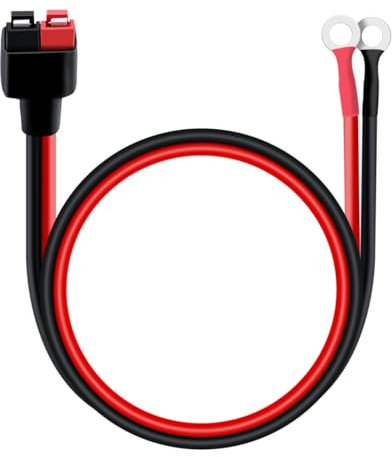 HuaLiSiJi Anderson Stecker mit O Ring Batterieanschlusskabel 12AWG Anderson Stecker Kabel Geeignet für PKW, Anhänger, Solargeneratoren Batterieladung (0.5m)