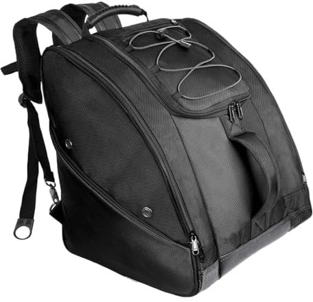 Pzuryhg Ski Boot Bag, Waterproof Ski Backpack, Ski Accessories Bag, Snowboard Gear Bag, 50L Ski Bag, Nylon Ski Backpack, Ski Travel Bag, Ski Boot Carrier, Durable Ski Backpack, Snowboard Boot Bag,