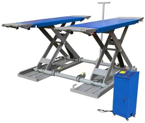 OZTSR Mobiler Wagenheber, 1 m, 3 Tonnen, 3000 kg Tragkraft, Scherenheber, Doppelzylinder und hydraulische Hebebühne, Autozubehör, Wagenheber, Autorampen for Ölwechsel, Scherenheber, Hebebühnen for die