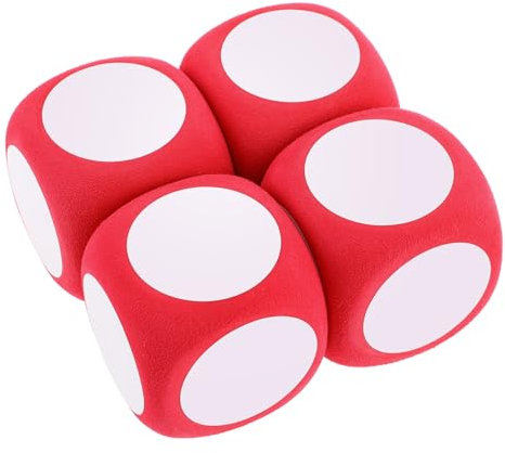 4stücke Abwischbare Schaumstoffwürfel 6cm Blanko Würfel DIY-LeerwüRfel Für Spiele Lernprojekte Und Partys Leicht Und Tragbar Für Klassenzimmer Und Freizeitaktivitäten