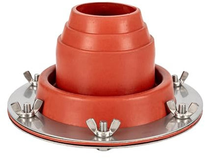Herdheber-Set für Zelt - Tent Rohrmanschette Dachdurchführung, Herdwagenheber, Dachabzugsset Hot Tent Jack | Flexible Dachheber-Rohrmanschette, Zeltabzugsblende für Rundzelt, Jurte, Holzofen