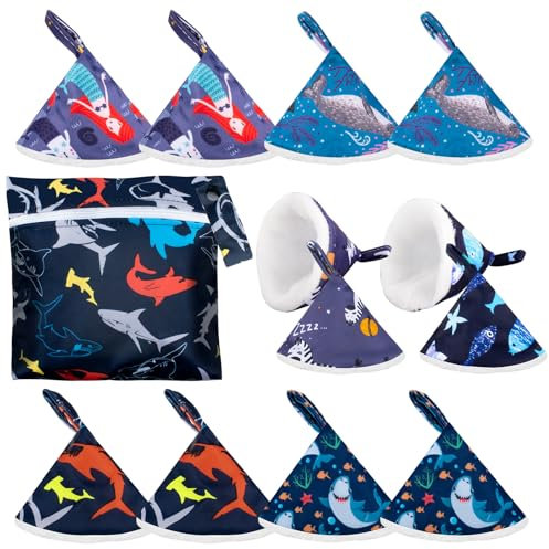 Pipi Tipi Wickelhütchen 12 Stück Pee Teepee Baby Windelhütchen und 1 PCS Wetbag, Starker Wasseraufnahme Bleiben Sie Trocken Beim Windelwechseln mehr Komfort, Baby Boy Windelwechselzubehör