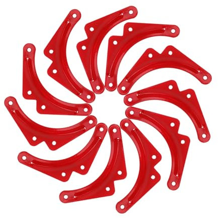 SHINEOFI 1 Satz Teiliges Stabilitätsplatten Für Leitern Verstärkungswinkel Hochwertigem Einsetzbar Für Verschiedene Leitermodelle Für Sicheres Arbeiten Und Einfache Montage 10 Stück