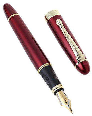 Jinhao X450 Luxury Men's Fountain Pen Business Student 0.5mm for Extra Fine Nib Fountain Pen Black Pens for Writing Pens Writing School Disposable