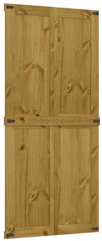 vidaXL Porta del fienile CORONA 90 x 210 cm Legno Massello di Pino