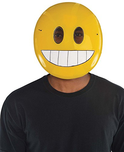 amscan 848736 Grin Emoticon Maske, 1 Stück, Gelb