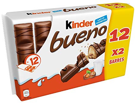 Kinder Barre Chocolatées Lait/Noisette 516 g