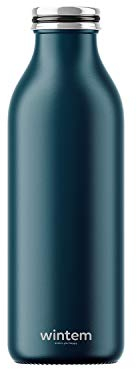 Borraccia Termica 500ml per Palestra Ufficio Scuola, in Acciaio Inox, Thermos per Bevande Calde 12h e Fredde 24h, Senza BPA, Ecologica