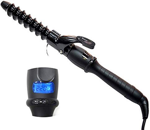 YONAIL 32mm Spiral Curling Tongs, Electric Hair Curler Ceramic Coating Curling Wand for Long Hair, Big Barrel Curling Iron, Beach Wave Curler Fast Heating Styling Tools