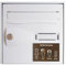 Plaque de maison Family personnalisée avec 4 membres pour boite aux lettres - Format 12x8 cm - Effet bois foncé