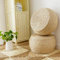 Repose-Pieds Pouf Chaise En Rotin Paille Poufs Bonneterie Main Tabourets Tressées Pied Durable