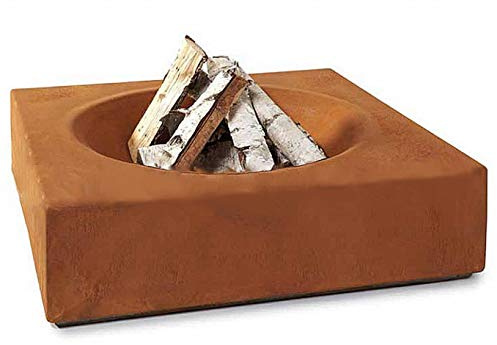 Large Fire Pit, Rusty Style Corten Steel Brazier Heater, Multifunctional Camping Bowl BBQ, For Indoor Outdoor Garden Patio Grill (Size : 50cm)