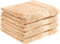 REDBEST Duschtuchset, Frottierset 4er-Pack Chicago apricot Größe 70x140 cm - saugstark, strapazierfähig, ideal für Reisen, Sport (weitere Farben)