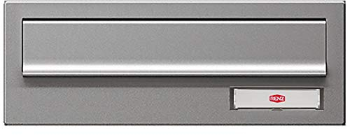 RENZ/Mauerdurchwurf-Briefkasten Durchwurf-Postkasten/RAL-Farbe 9007 Kastenbreite 260 mm/Tiefe 270-405 mm/Stahl - RSK-Klappe mit RSA2-Klingel & Namensschild/Dein-Briefkasten.de