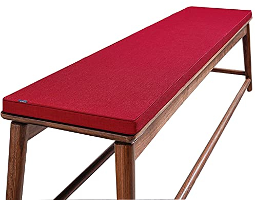 Zoomile 2/3/4-Sitzer-Bankkissen, 100 cm/150 cm/180 cm/200 cm, Holzmöbel, Bankkissen, Sofa, Sitzkissen für drinnen und draußen, Garten, Schaukel, Terrassenmöbel (rot, 35 x 200 cm)
