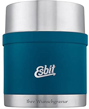 Esbit Sculptor Thermobehälter für Essen, mit personalisierter Gravur, Edelstahl, BPA-Frei, Schwarz, Silber &mehr, 500ml, 750ml & 1000ml, Speisegefäß für warme und kalte Speisen, für Suppen und Salate