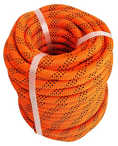 LABLT 1/2 in Double Braid Polyester Arborist Rigging Rope 100 FT High Strength Rope Sling Multipurpose Bull Rope for Swings Arborist Gardening Marine