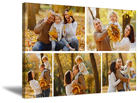 Ividuelles Leinwandbild mit Rahmen Personalisierte Kunstdrucke Personalisieren Sie Ihr Foto auf Leinwand Bild für Schlafzimmer Wohnzimmer Familie Hochzeit Haustier (30x45cm)