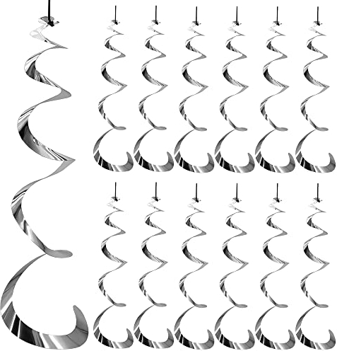 My-goodbuy24 Effektive Vogelabwehr zur Abschreckung - 12er Set - Reflektierende Vogelschreck Windspirale Taubenabwehr Windspiel Balkon Vogelschutz Taubenschreck 70cm