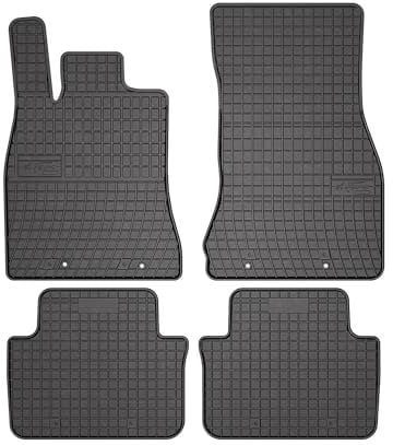 OMAC Gummi Fußmatten kompatibel mit Jaguar XF X250 2007-2015 Automatten Gummi Schwarz 4tlg